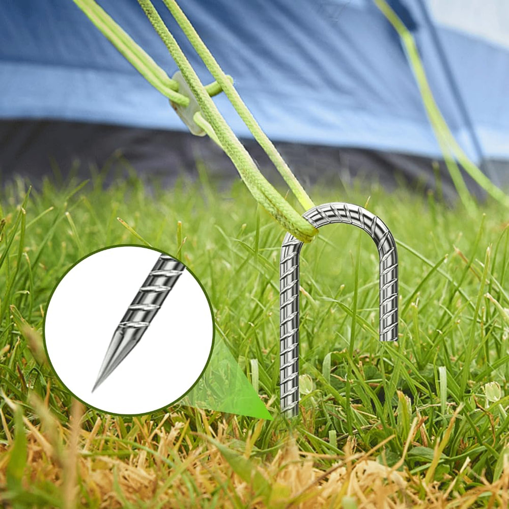 QNLONG rebar stakes in a garden setting