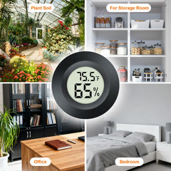 QPEUIM Hygrometer Thermometer showing temperature and humidity readings