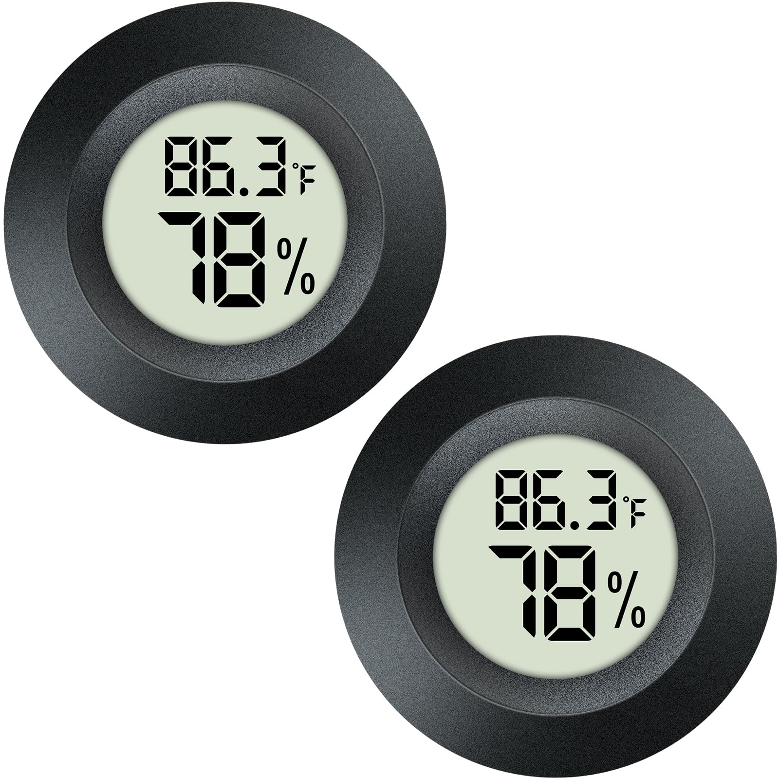 QPEUIM Mini Digital Hygrometer Thermometer front view