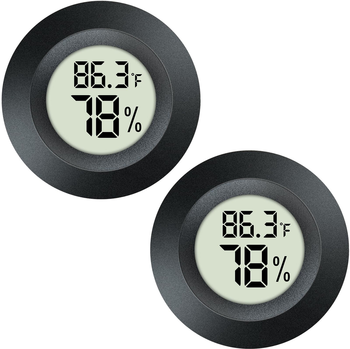 QPEUIM Mini Digital Hygrometer Thermometer front view