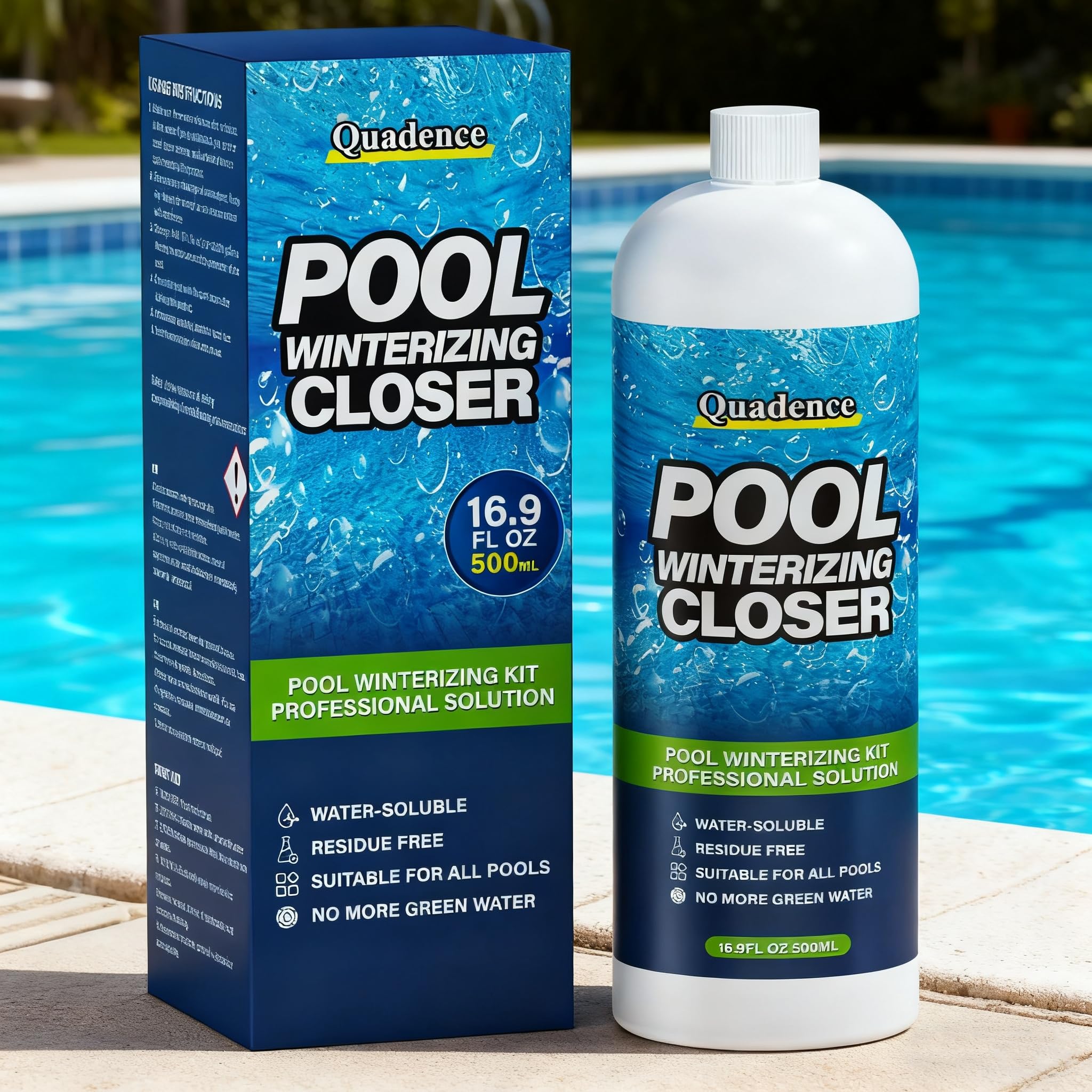 Quadence Pool Closing Kit front view with 3-in-1 winter solution