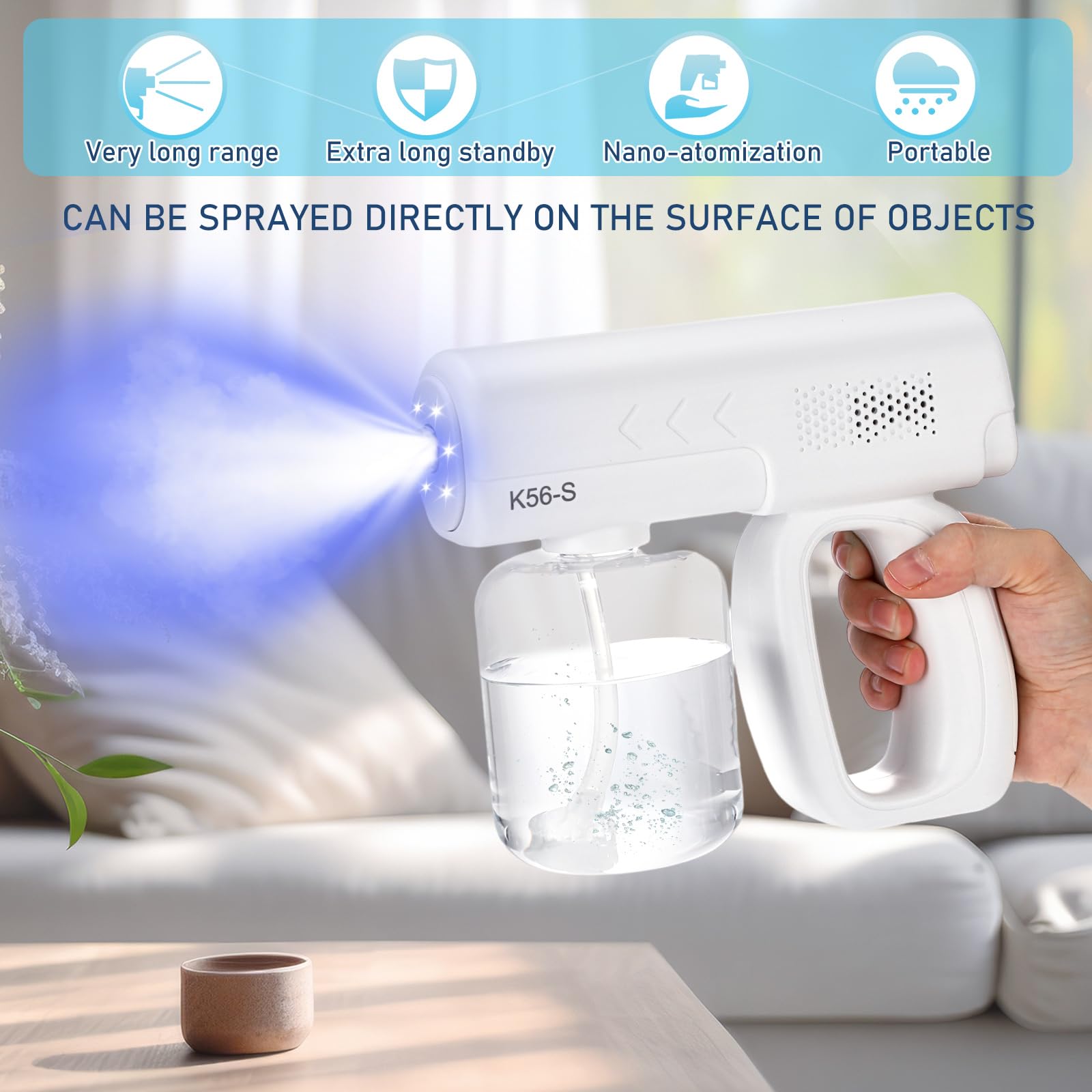 Qualirey Atomizer Spray Gun in use on furniture