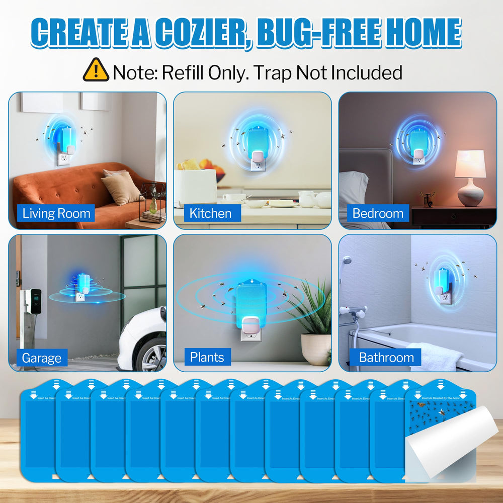 Qualirey fly trap refill cartridge in living space