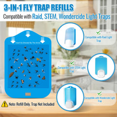 Qualirey fly trap refill cartridge with adhesive surface