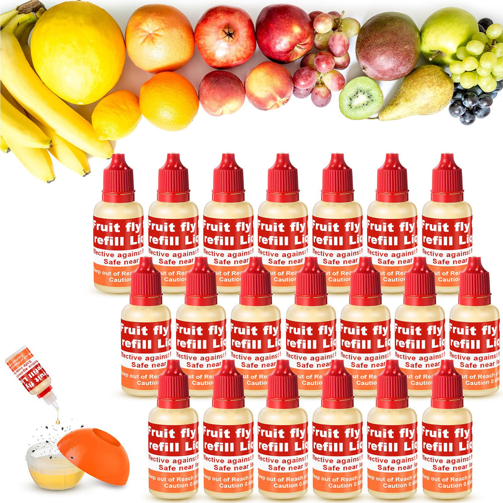 Qualirey Fruit Fly Trap Refill Liquid 20 Pack front view