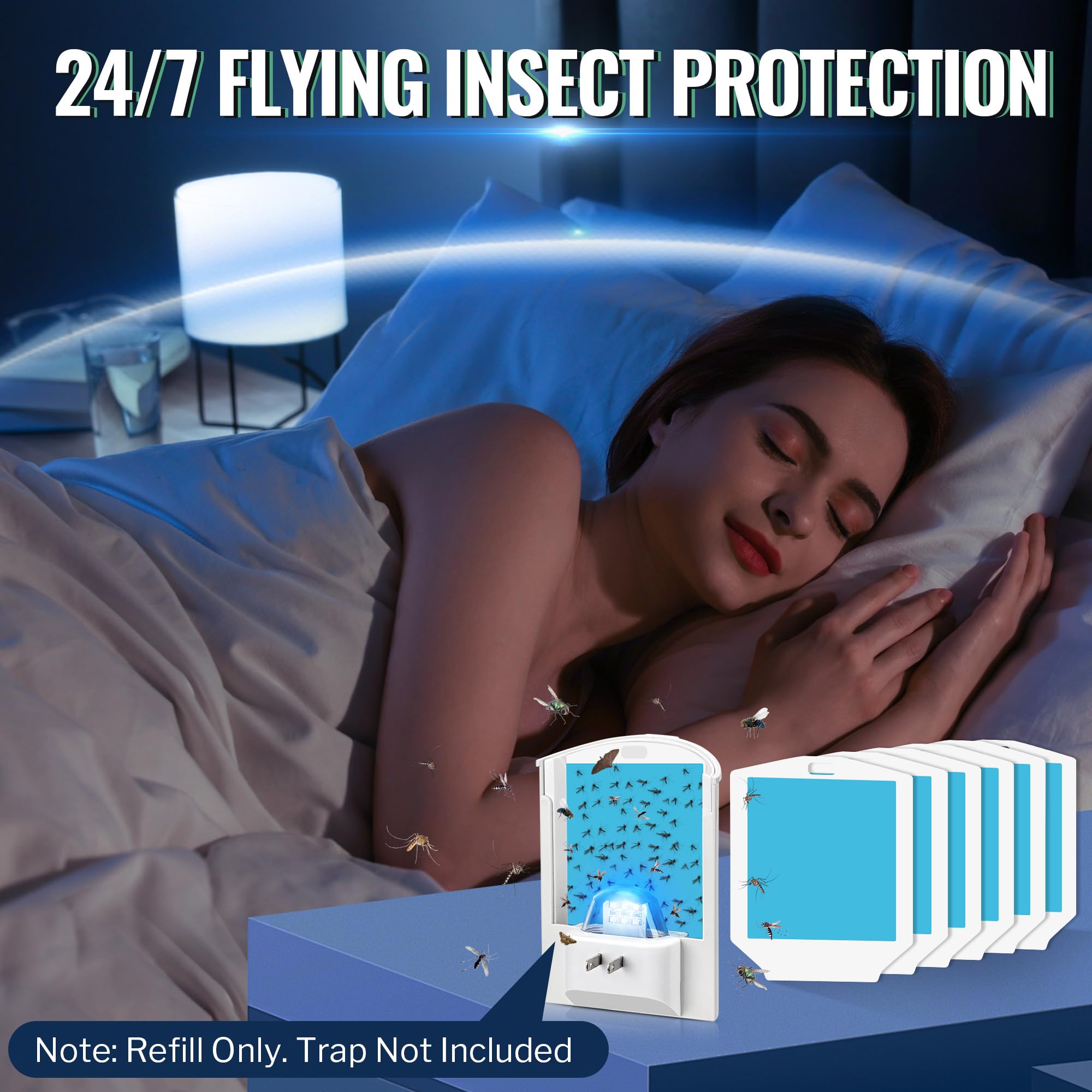 Qualirey glue traps capturing insects
