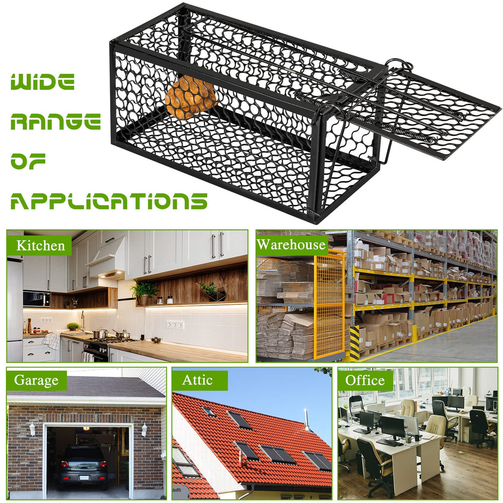 Qualirey live animal cage trap in outdoor setting