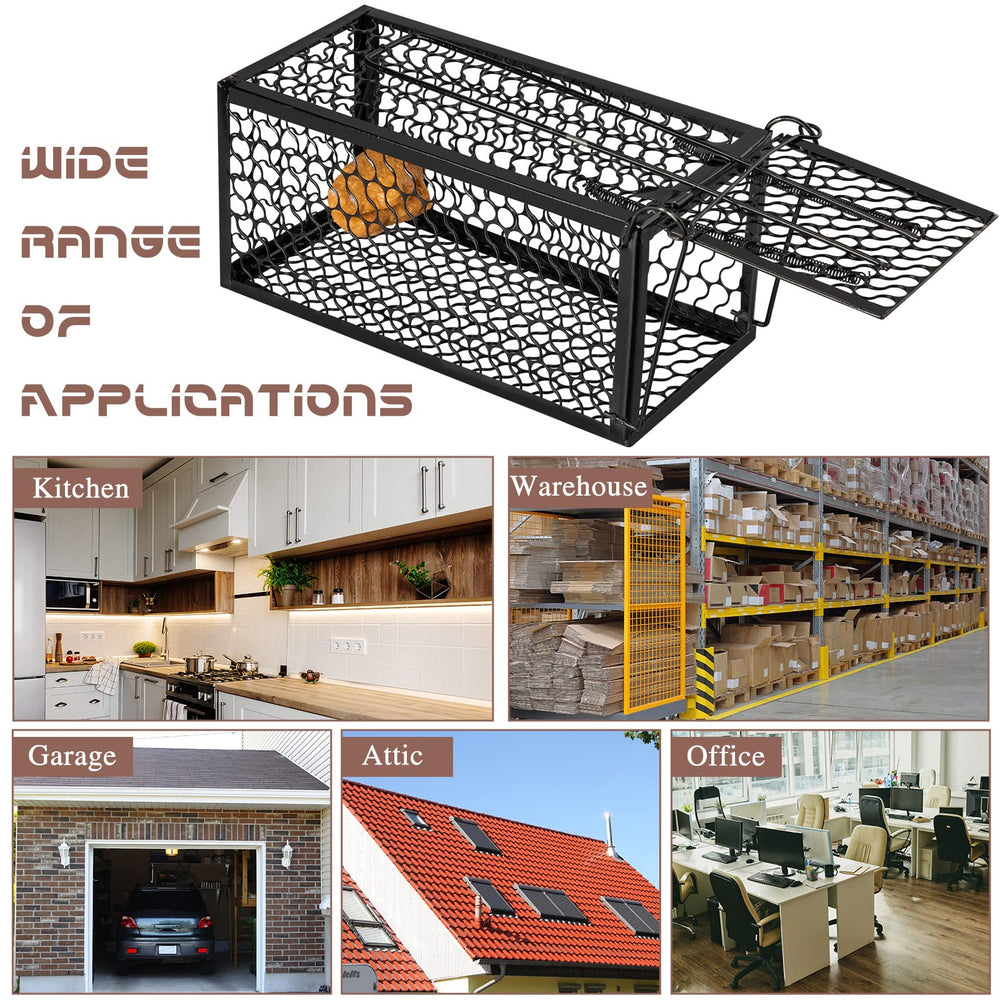 Qualirey Live Animal Cage Trap packaging display