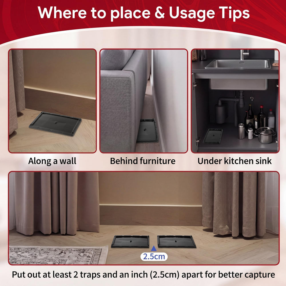 Qualirey Rat Glue Traps in a residential setting