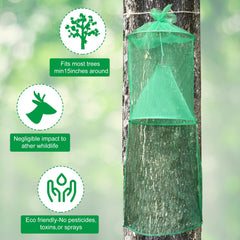 Qualirey Spotted Lanternfly Trap installation with nails