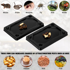 Qualirey sticky glue traps displayed with bait examples