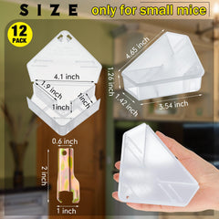 Qualirey Triangle Mice Rat Bait Stations in a pack of 12