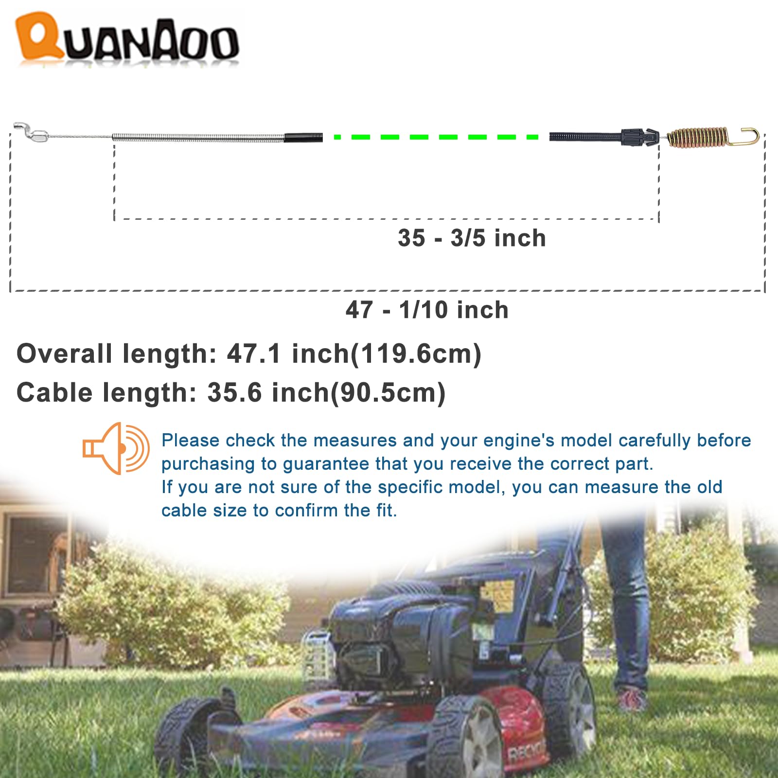 Quanaoo Traction Cable 105-1844 packaging