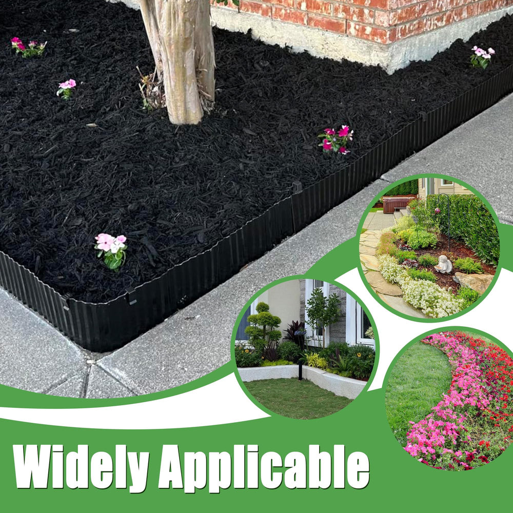Quibbay garden edging showing flexibility and shape adaptability