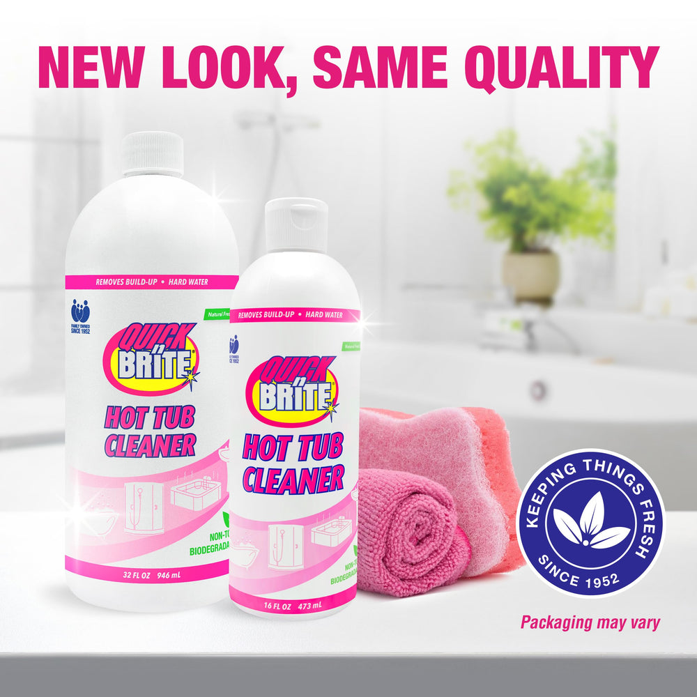 Quick 'n Brite cleaner bottle with label details