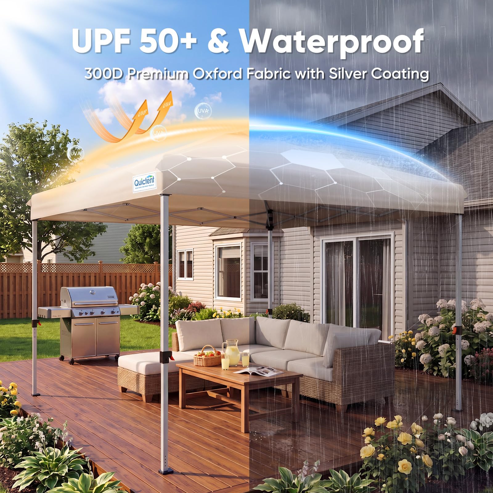 Quictent 10x10 canopy cover in outdoor setting