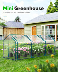 Quictent Mini Greenhouse assembled with plants inside