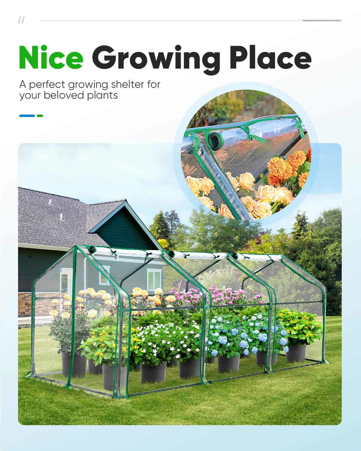 Quictent Mini Greenhouse packaging and contents