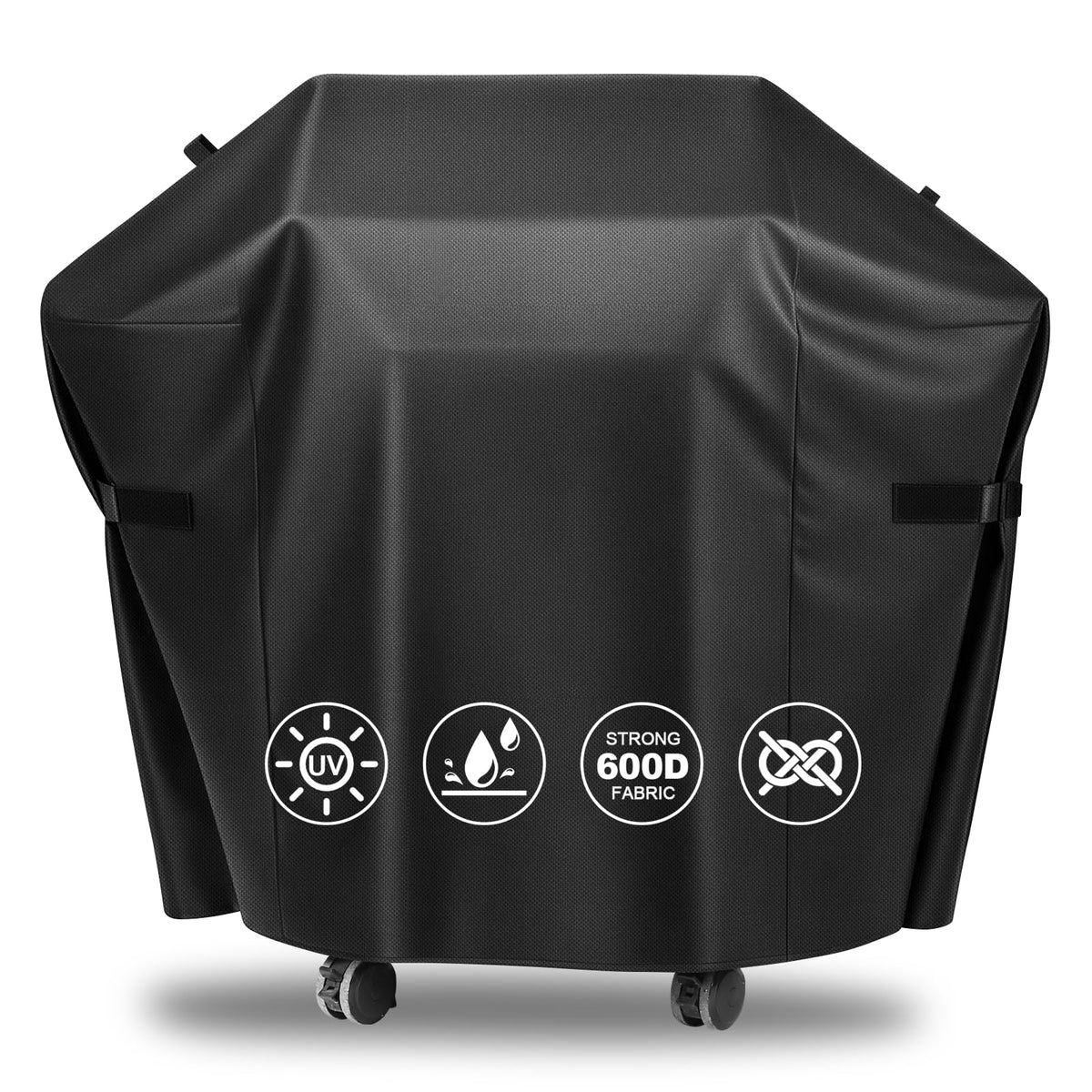 QuliMetal 51 Inch Grill Cover for Weber Spirit series, front view