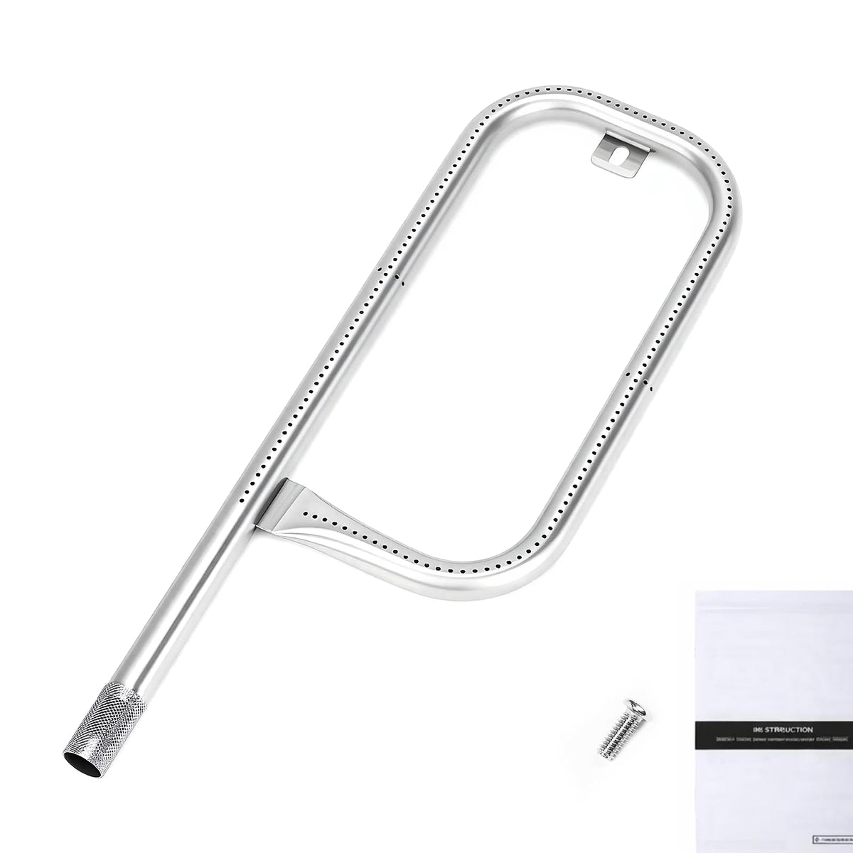 QuliMetal Burner Tube for Weber Q1000, stainless steel front view