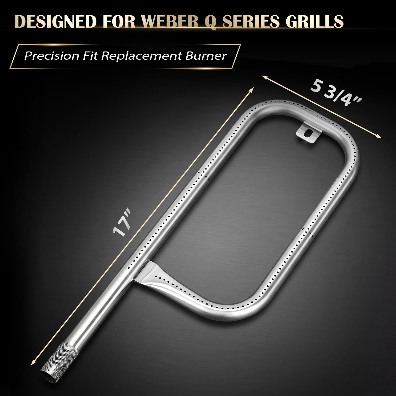 QuliMetal Burner Tube with installation screw included