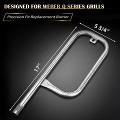QuliMetal Burner Tube with installation screw included