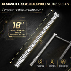 QuliMetal Burner Tubes package with instructions