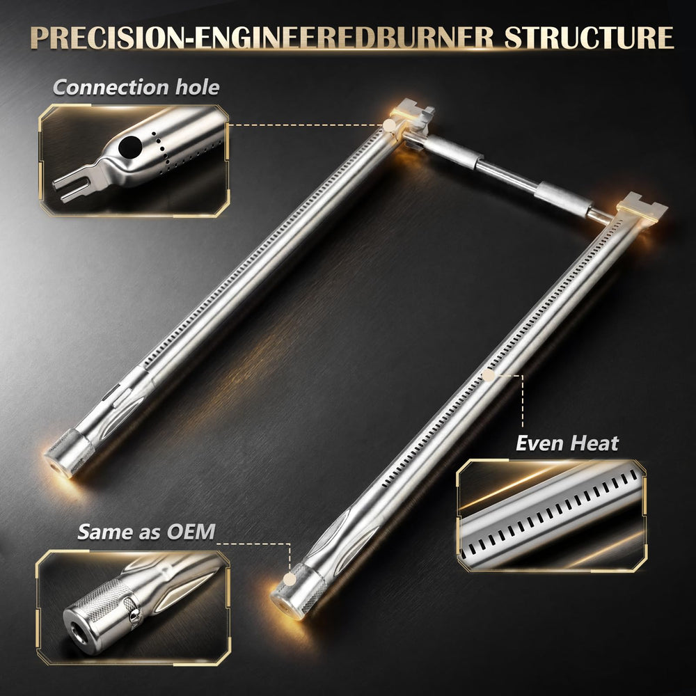 QuliMetal Burner Tubes set with bolts