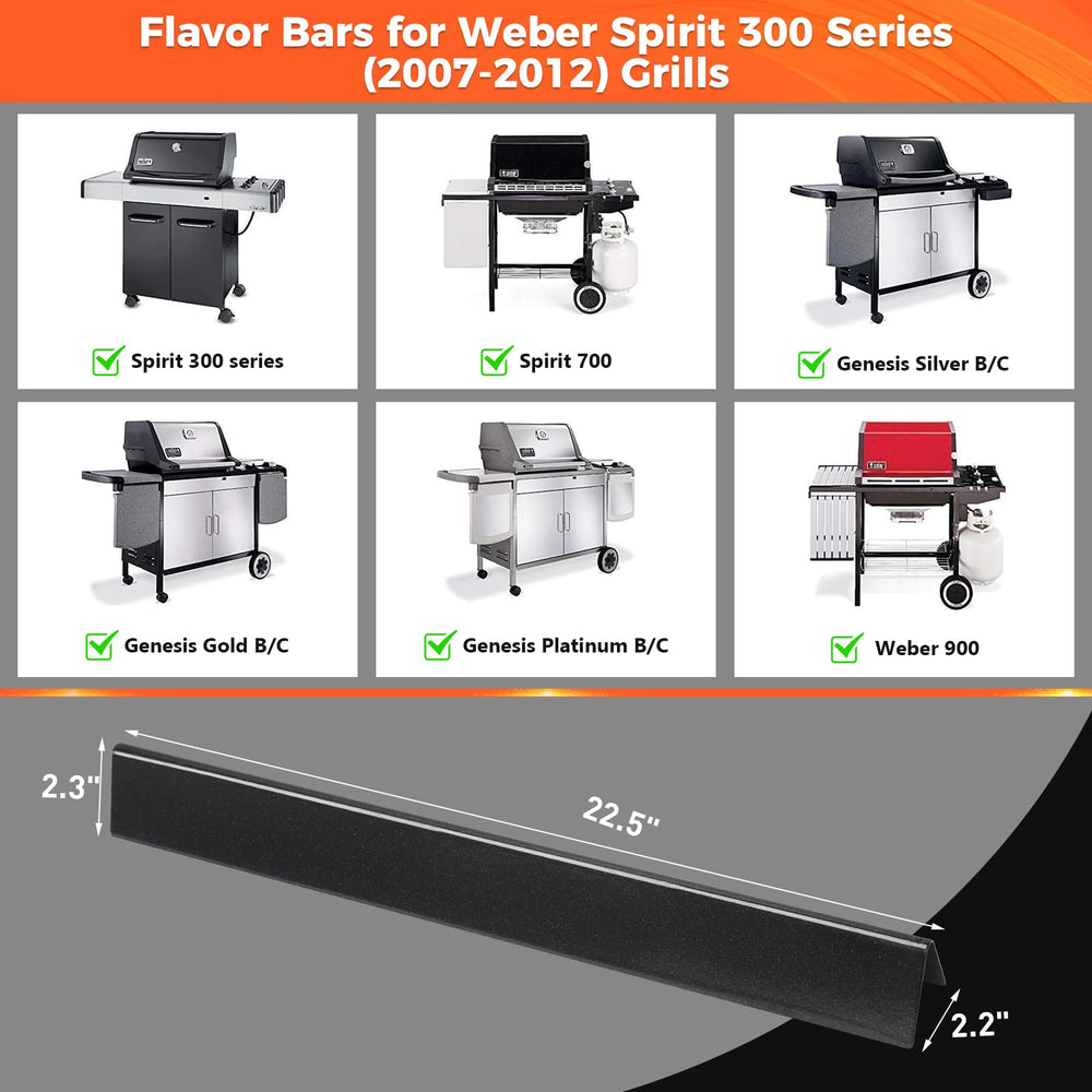 QuliMetal Flavorizer Bar side view with porcelain steel finish