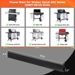 QuliMetal Flavorizer Bar side view with porcelain steel finish