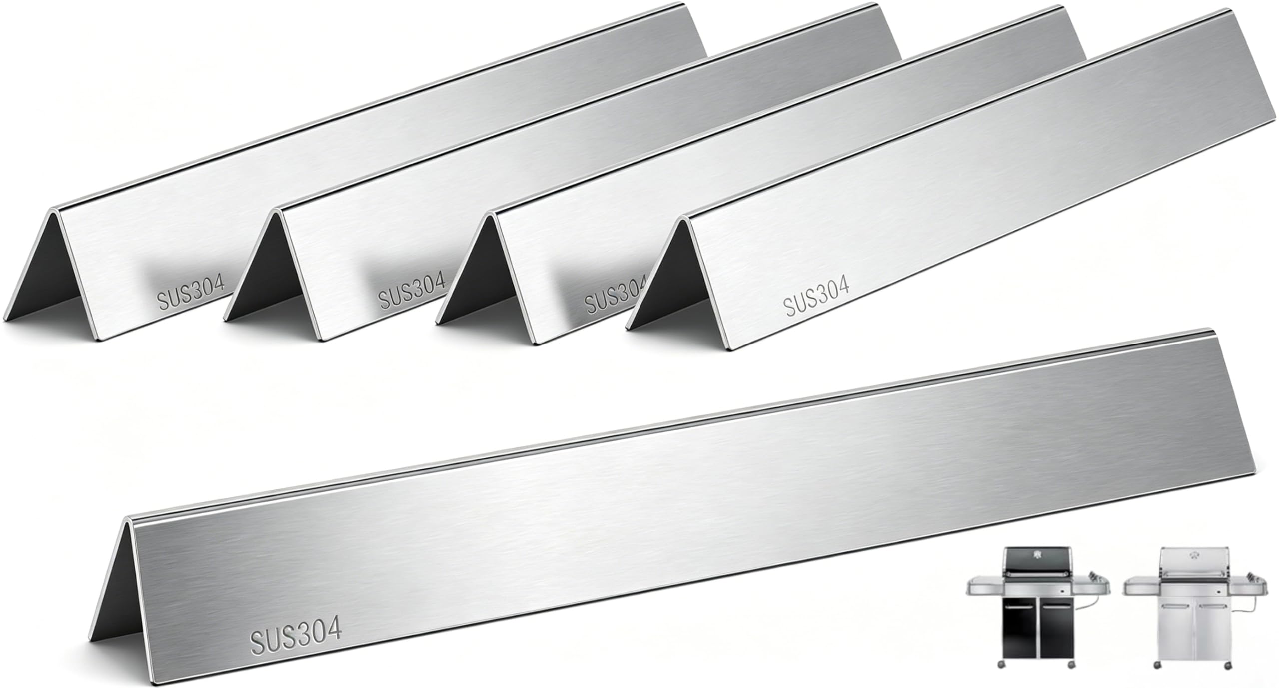 QuliMetal Flavorizer Bars 24.5 inch for Weber Genesis 310 series