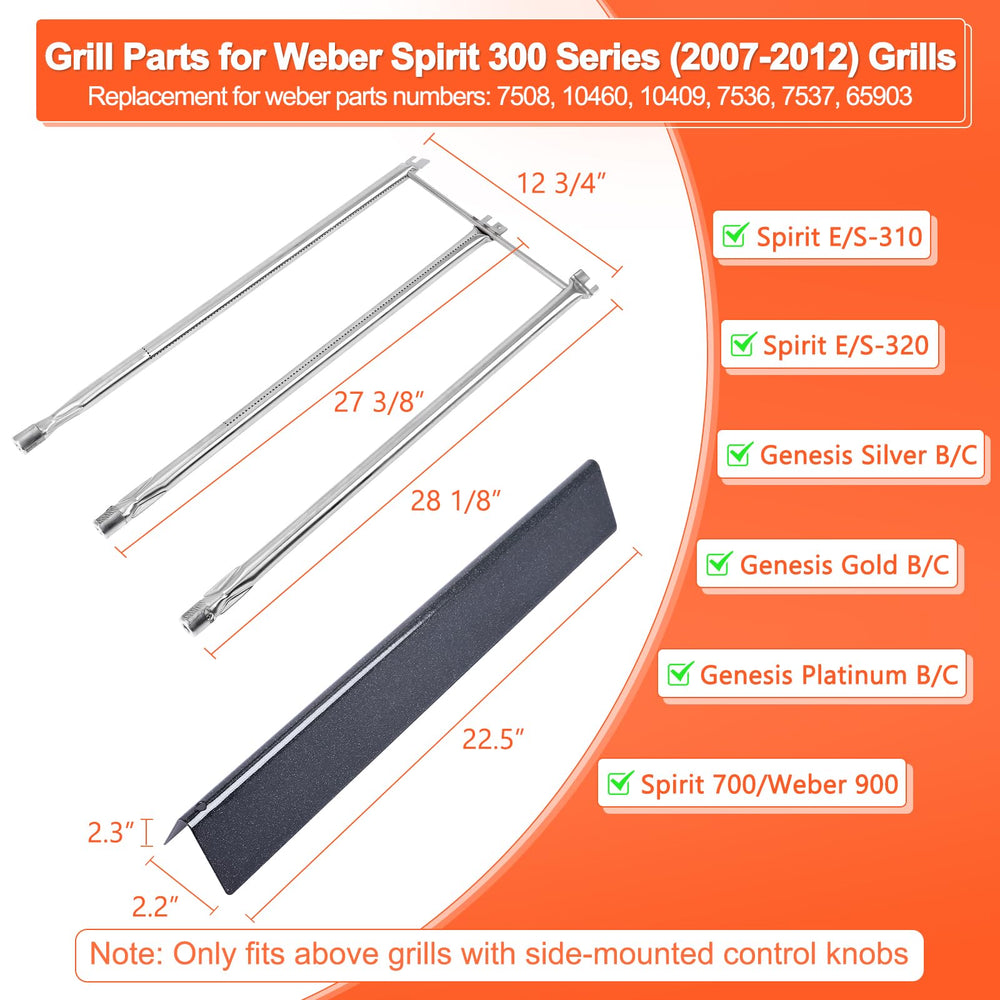 QuliMetal Flavorizer Bars and Burners for Weber grills