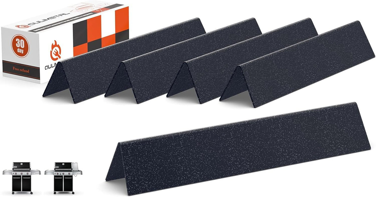 QuliMetal Flavorizer Bars front view, porcelain steel finish