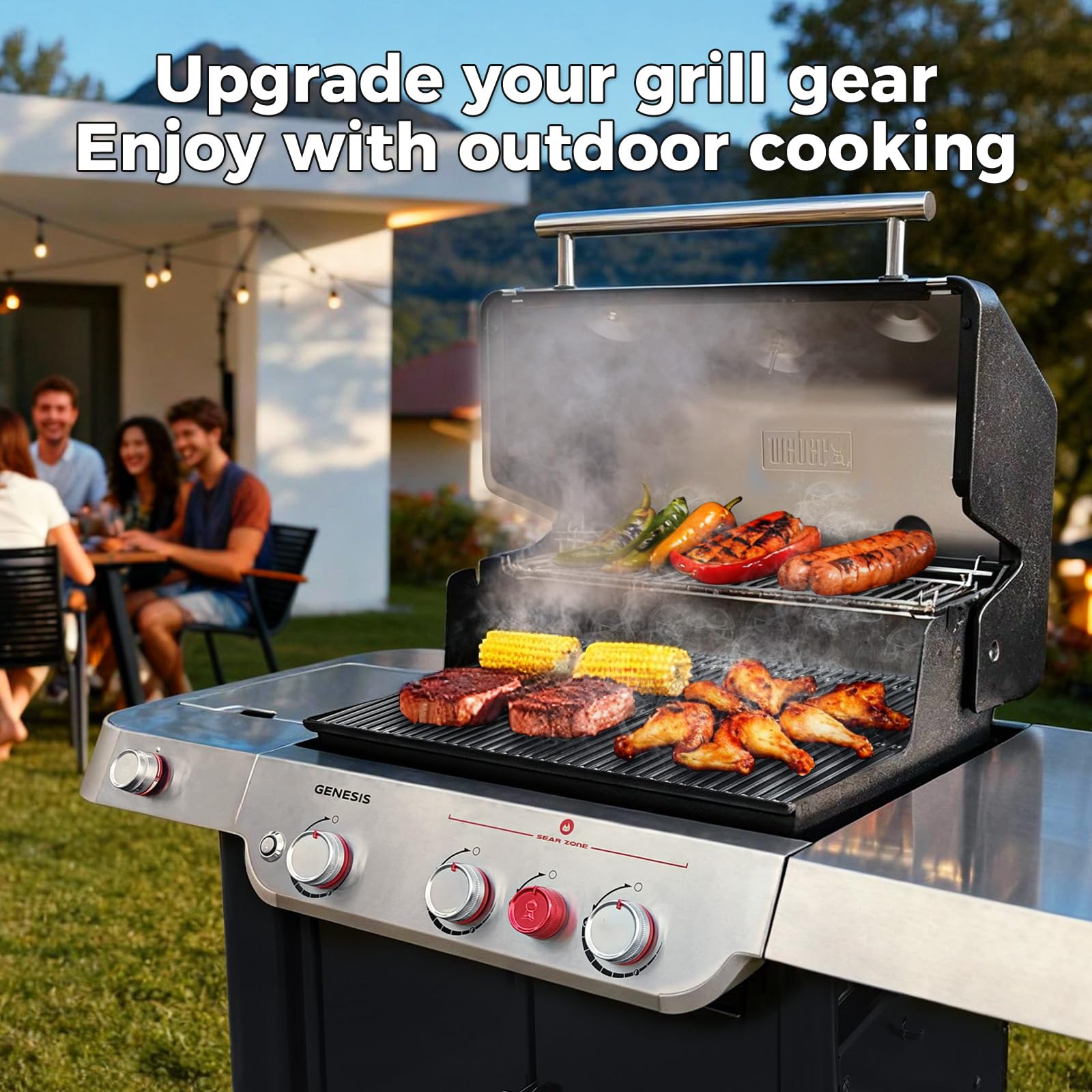 QuliMetal Flavorizer Bars in a grilling setup