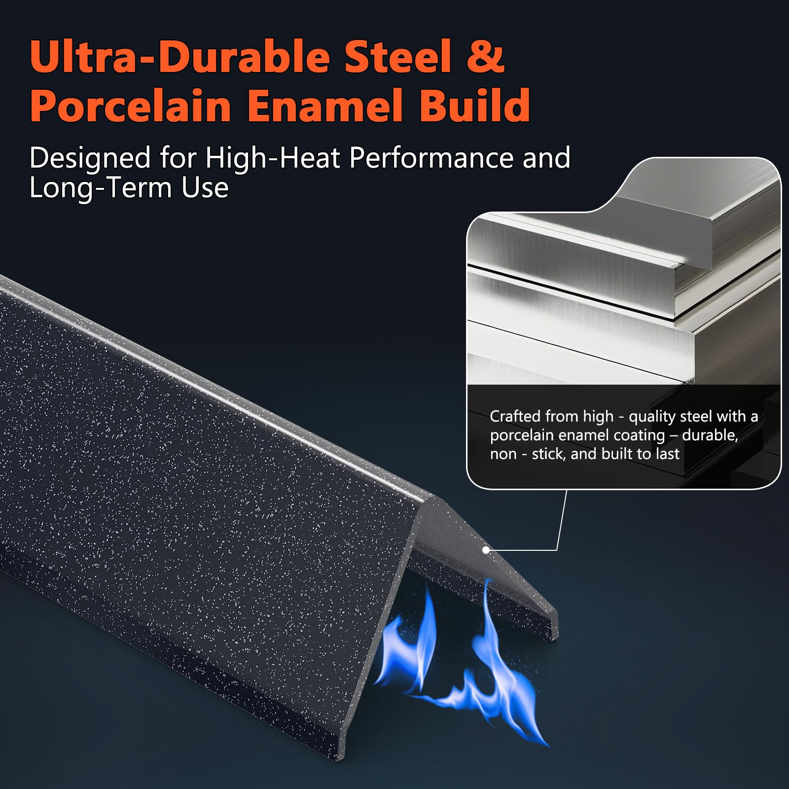 QuliMetal Flavorizer Bars installed in Weber Spirit grill