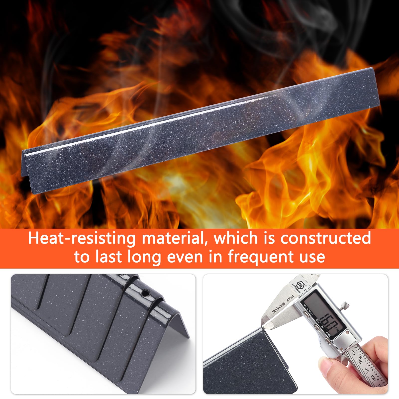 QuliMetal flavorizer bars with snow-point design