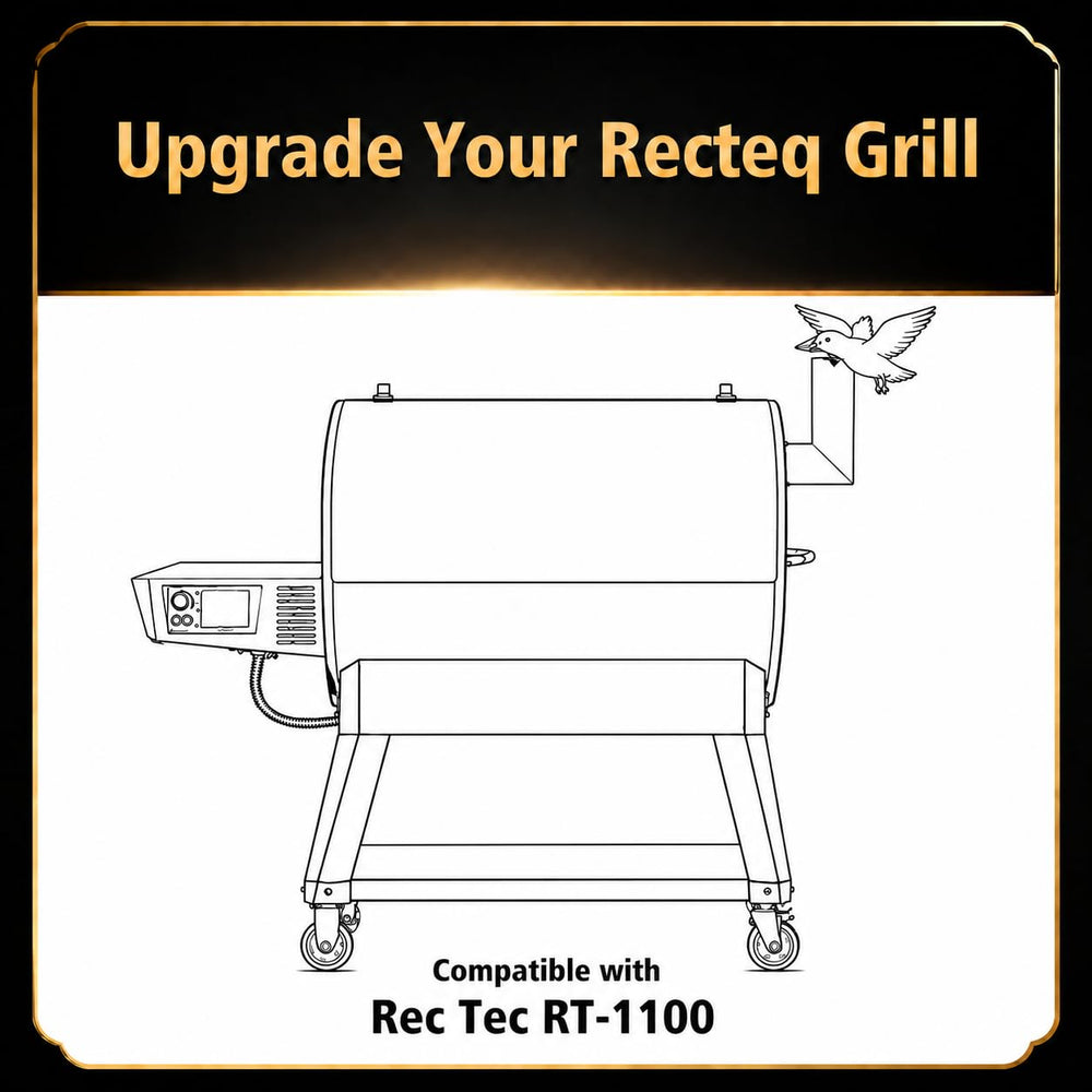 QuliMetal front shelf in use during grilling