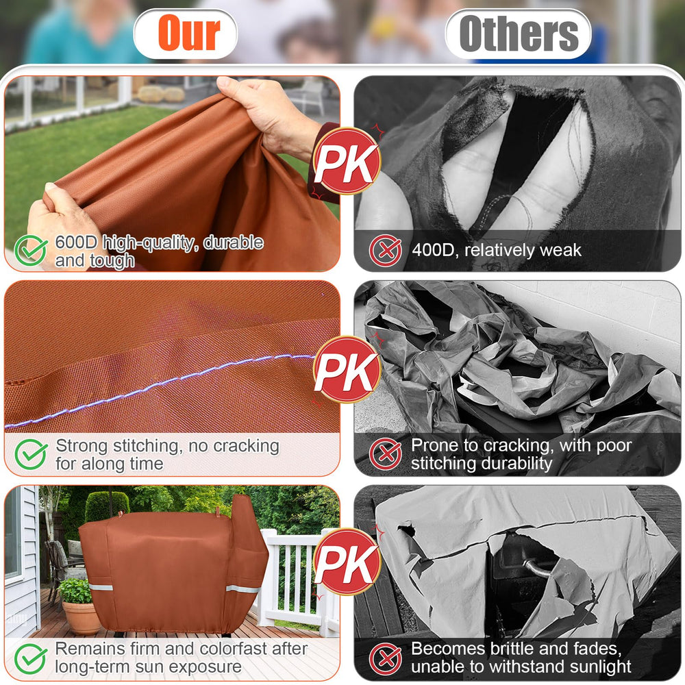 QuliMetal Grill Cover dimensions chart