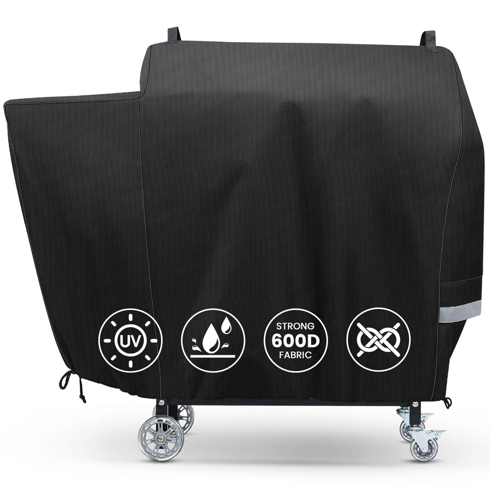 QuliMetal grill cover for Recteq 590, 800, and 900, front view