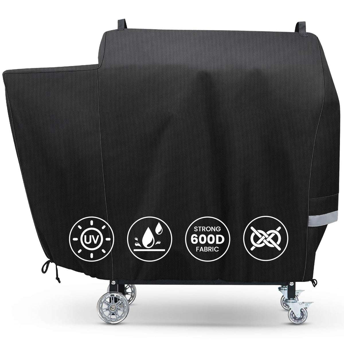 QuliMetal grill cover for Recteq 590, 800, and 900, front view