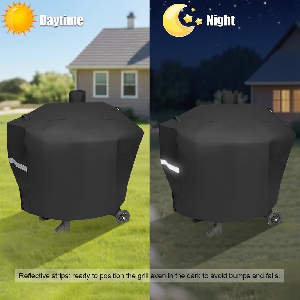 QuliMetal grill cover showcasing ventilation features