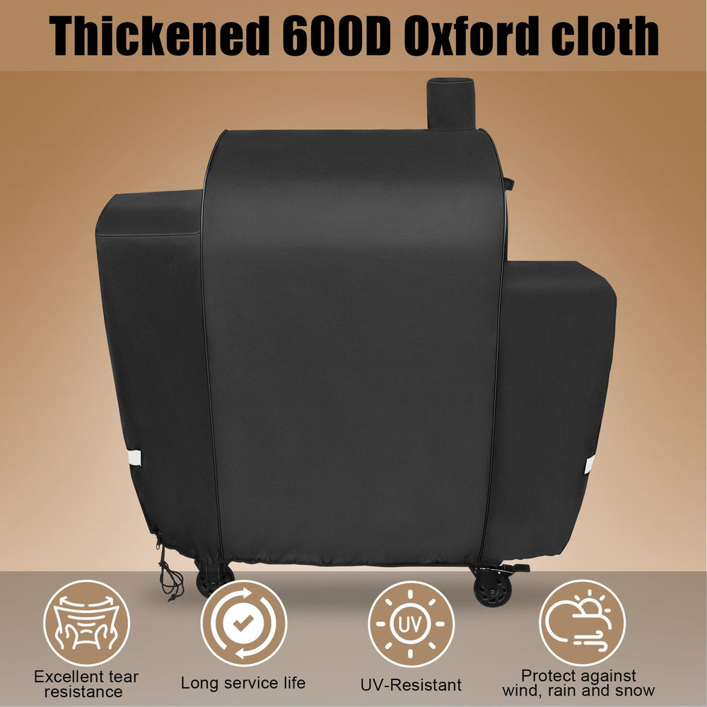 QuliMetal Grill Cover showing reflective tape