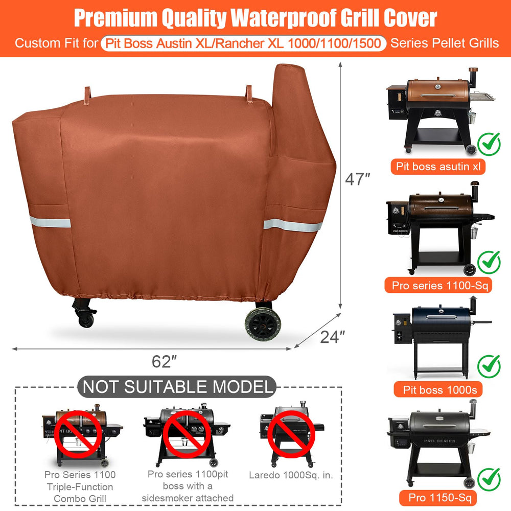 QuliMetal Grill Cover shown on Pit Boss Austin XL