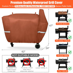 QuliMetal Grill Cover shown on Pit Boss Austin XL
