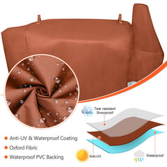 QuliMetal Grill Cover side view showing elastic drawstring