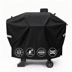 QuliMetal Pellet Grill Cover for Camp Chef DLX 24, front view