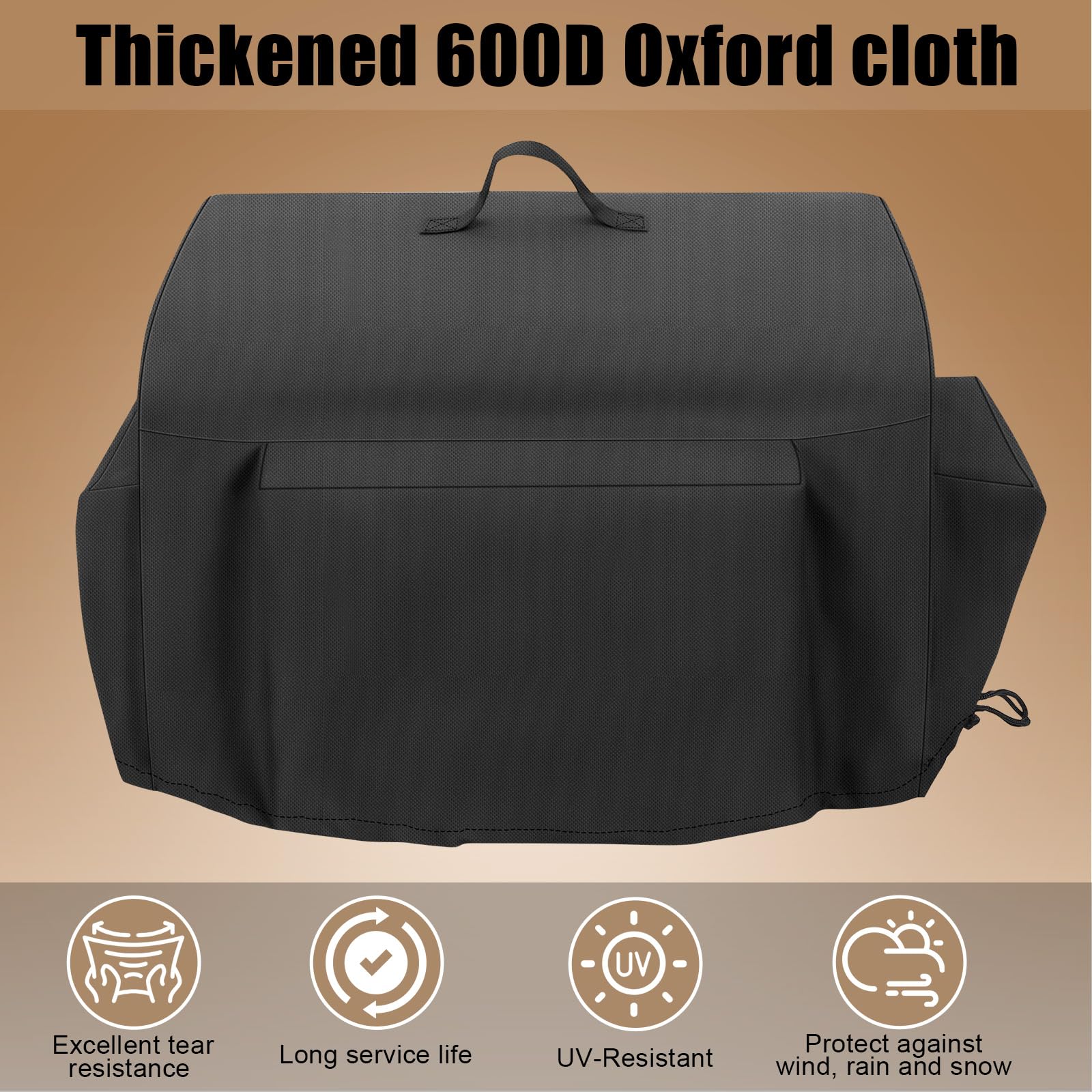 QuliMetal Tabletop Grill Cover on a Pit Boss grill