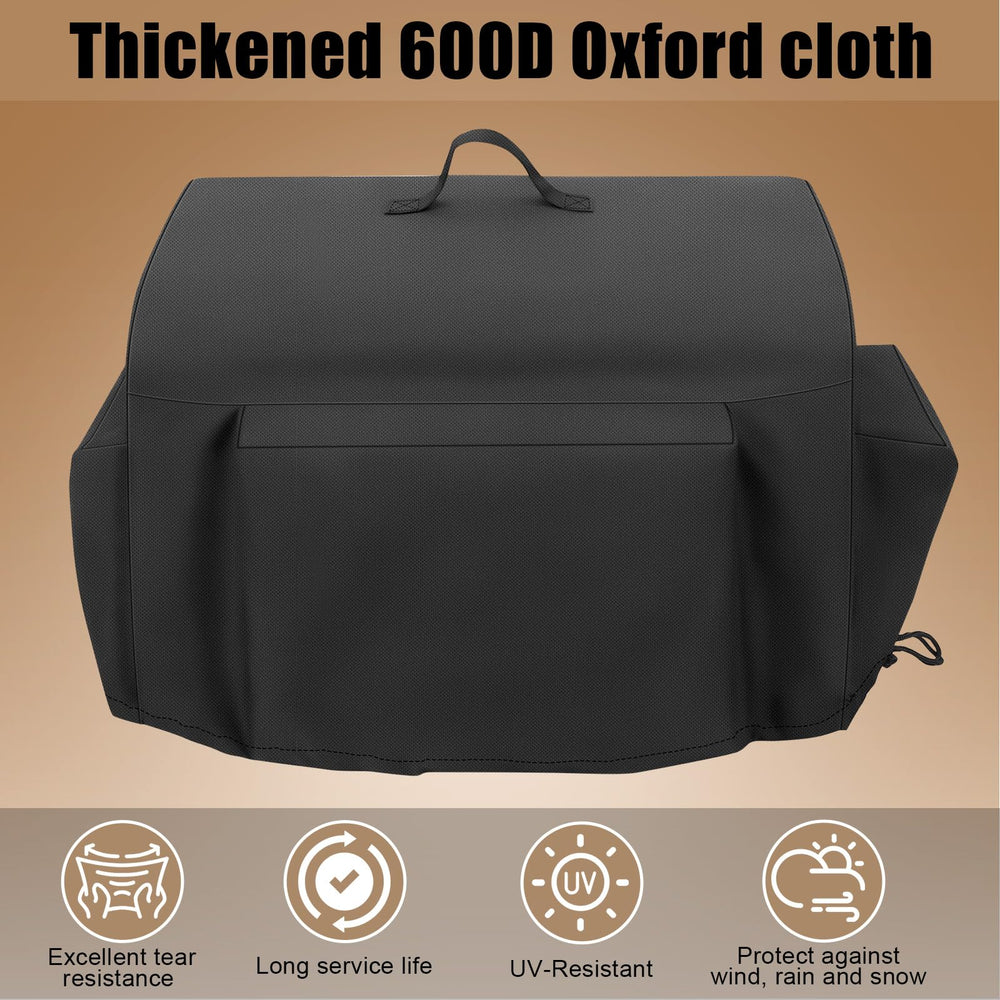 QuliMetal Tabletop Grill Cover on a Pit Boss grill