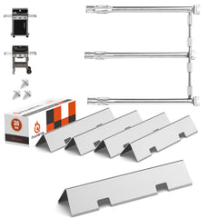 QuliMetal Weber Spirit II E310 Grill Burner and Flavorizer Bars front view