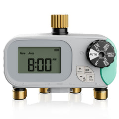 QUOBAS Sprinkler Timer front view with digital display